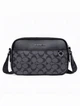 Крос-боді чоловіча сумка Coach Graham Crossbody In Signature Canvas, чорна з пильником - зображення 1