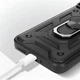 Противоударный чехол Defense Ring для OnePlus Nord 5 5G с кольцом Черный - изображение 4