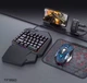 Геймерский набор игровой 5 в 1 для игр на телефоне комплект T-WOLF TF950 игровая одноручная клавиатура мышь беспроводная Bluetooth хаб подставка коврик для Android смартфона планшета для мобильного геймера Mobile Gaming Comboo - изображение 3