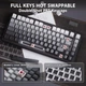 Клавиатура Attack Shark M86 Black Gradient Беcпроводная Игровая Механичиская. 2.4G/Bluetooth/Кабель. Батарея 4000mAh. 75% Blueberry Switch - изображение 5