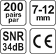 Zatyczki przeciwhałasowe YATO 34 dB 200 par YT-74510) - obraz 4