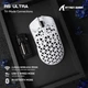 Игровая Мышка ATTACK SHARK R5 ULTRA White КАРБОНОВЫЙ Корпус Беспроводная Трехрежимная 2.4G/Bluetooth/Кабель, 8000Hz, PAW3950MAX, 42000 DPI, 39 грамм Ультралегкая - изображение 3