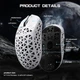 Игровая Мышка ATTACK SHARK R5 ULTRA White КАРБОНОВЫЙ Корпус Беспроводная Трехрежимная 2.4G/Bluetooth/Кабель, 8000Hz, PAW3950MAX, 42000 DPI, 39 грамм Ультралегкая - изображение 8