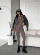 Жіночий однотонний термо-костюм (облягаюча кофта+лосини) Uaclothes 46-48 Капучино (like35338-157601350) - изображение 1