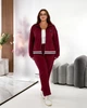 Жіночий прогулянковий костюм із замши (кофта + брюки) Uaclothes 58/60 Бордовий (like35380-158011373) - зображення 3