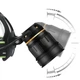 Супер потужний ліхтар налобний BL-A12-3-P90, Power Bank, 3x18650, zoom, ЗП Type-C, Box - зображення 5