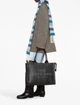 Сумка шопер женская Marc Jacobs The Leather Large Tote Bag Black H020L01FA21-001 черная - изображение 5
