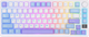Klawiatura bezprzewodowa RK ROYAL KLUDGE M75 RGB Brown Switch Taro Milk (RK-M75-TAROMLK-BRNSW-US) - obraz 1