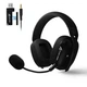 ATTACK Shark L80 PRO Wireless – Игровые беспроводные наушники с Bluetooth 5.3, 2.4G, 7.1 Surround Sound, 40мм динамики, до 35 часов работы, съемный микрофон, RGB подсветка Black - изображение 1