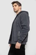 Кофта мужская на молнии, цвет темно-серый, XL, XXL, 244R2652 - изображение 4