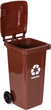 Контейнер для органічних відходів ModernHome by Multistore MO-120G-2-K 120 л Коричневий (5905817010189) - зображення 4