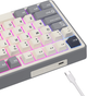 Klawiatura przewodowa RK ROYAL KLUDGE R87 Pro RGB Brown Switch Half Grey (RK-R87PRO-HALFGY-BRNSW-US) - obraz 7