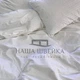 Комплект постельного белья Наша Швейка Сатин страйп Белый однотонный Двуспальный 180х215 см - изображение 2