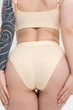 Хлопковый комплект нижнего белья Basic Fit топ-бра и трусики-слипы Бежевый M - изображение 6