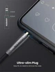 Кабель 3,5 AUX (папа) to 3,5 AUX (папа) Ugreen AV150 TRS, 3-пиновый, нейлоновый, стерео, 150см Black (50356) - изображение 4