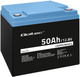 Акумуляторна батарея Qoltec LiFePO4 Літій-залізо-фосфатний 12.8V 50Ah 640Wh BMS 53704 (5901878537047) - зображення 2