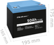 Акумуляторна батарея Qoltec LiFePO4 Літій-залізо-фосфатний 12.8V 50Ah 640Wh BMS 53704 (5901878537047) - зображення 7