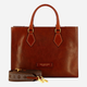 Torba shopper damska skórzana The Bridge 04101501-14 Brązowa - obraz 1