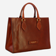 Torba shopper damska skórzana The Bridge 04101501-14 Brązowa - obraz 3
