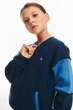 Дитячий спортивний утеплений костюм Kindamor Little Explorer Blue/Dark Blue, фліс, на змійці, для дівчинки 116 см блакитний з синім - зображення 7