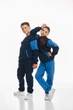 Дитячий спортивний утеплений костюм Kindamor Little Explorer Blue/Dark Blue, фліс, на змійці, для дівчинки 116 см блакитний з синім - зображення 8