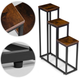 Підставка для квітів у горщиках ModernHome by Multistore ME-ATS15 3 полиці у стилі Лофт (5905817007707) - зображення 5