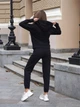 Спортивный костюм женский на флисе костюм зимний на молнии ZIP FUR Черный L - изображение 3