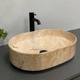 Умивальник (раковина) VBI VERONA 50 TRAVERTINE GLOSSY накладний - изображение 4