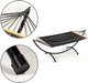 Hamak ze stelażem ModernHome by Multistore GW-940 296 x 120 x 103 cm Czarny (5905817002269) - obraz 4