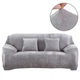 Захисний чохол на тримісний диван Diana Textile Plush Velvet, 190x230 см, Сірий - зображення 1