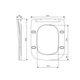 Унитаз подвесной Mixxus QUADRO-0303-T3 485x340x365mm, система смыва TORNADO 3.0 (MI6702) - изображение 2