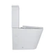 Унитаз компакт Mixxus Bevel-0403-T3 640x360 овальный, с сиденьем, белый (MI6712) - изображение 3