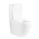 Унитаз компакт Mixxus Premium Ellipse-0402-R 660x390 овальный, с сиденьем, белый (MP6468) - изображение 3