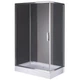Душевая кабина с низким поддоном Mixxus HARD SCT01-100x90x198-TR CHROME прозрачное стекло 5мм (MI6909) - изображение 10