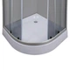 Душевая кабина с низким поддоном Mixxus PLAIN SCT02-90x90x195-GR SATIN серое тонированное стекло 4мм (MI6898) - изображение 7