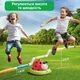 Игровой набор 3в1 для детей прыжки запуск ракеты метание колец и музыкальная платформа спортивная активная развивающая игрушка джампер для дома и улицы с пультом дистанционного управления подарок для девочек и мальчиков Божья коровка - изображение 4