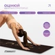 Коврик для йоги EasyFit BlackMoon (замша-каучук) черный (A-022216) - изображение 3