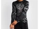 Рашгард VENUM Gladiator 5.0 Men's Long Sleeve L чорний/білий (5772) - изображение 3
