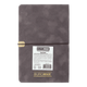 Еженедельник датированный 2026 Buromax Velour А5 из искусственной кожи 136 страниц серый (BM.2710-09) - изображение 2