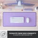 Коврик для мыши Logitech Desk Mat Studio Series, 700×300×2mm, Lavender (956-000054) - изображение 5