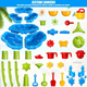 Stolik wodny Woopie 2w1 Piaskownica Fontanna XXL Aquapark Delfin 55662 (5906280655662) - obraz 3