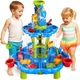 Stolik wodny Woopie 2w1 Piaskownica Fontanna XXL Aquapark Delfin 55662 (5906280655662) - obraz 9