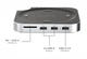 Док-станция Satechi Stand & Hub for Mac Mini M4,M4 pro / With NVMe SSD Enclosure - изображение 5