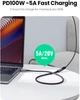 Кабель Ugreen US372 USB-C Male to USB-C 3.1 Gen2 Female 5A 10Gbps 1 м Black (UGR-30205) - изображение 11
