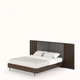 Двуспальная кровать Headboard с мягким изголовьем и металлическими ножками - изображение 3