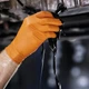 СУПЕР ПРОЧНЫЕ перчатки нитриловые MediOK Diamond Grip Firefall размер L оранжевого цвета, 50 шт - изображение 5