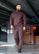 Чоловічий спортивний костюм MonsterBrand утеплений L (50) шоколад - зображення 2