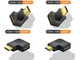Кутовий перехідник HDMI тато/мама. Лівий кут - зображення 3