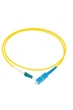 Патчкорд оптический SC/UPC - LC/UPC simplex 1м, одномодовый, G.657.A1, LSZH, жёлтый кабель — для FTTH, PON, телекоммуникационных сетей - изображение 4