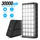 УМБ Power Bank Solar 30000 mAh + ліхтарик із сонячною панеллю PS-900 Вологозахищений Чорний (PS-90030) - зображення 2